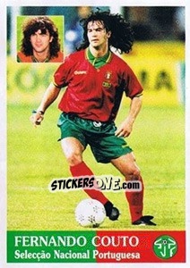 Cromo Fernando Couto - Futebol 1996-1997 - Panini