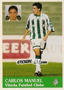 Sticker Carlos Manuel - Futebol 1996-1997 - Panini