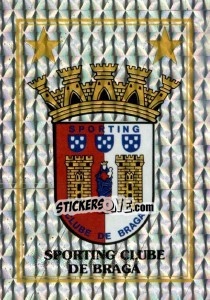 Cromo Emblema (Sporting Clube De Braga) - Futebol 1996-1997 - Panini