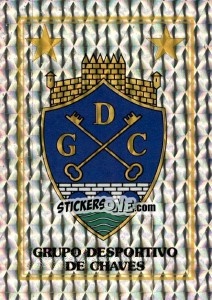 Cromo Emblema (Grupo Desportivo Chaves) - Futebol 1996-1997 - Panini