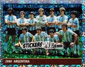 Sticker Team Argentina - World Cup France 98 - Ds