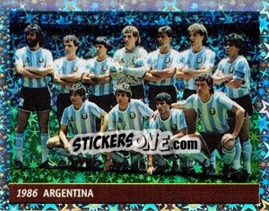 Sticker Team Argentina - World Cup France 98 n. 12 - Ds