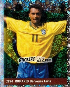 Sticker Romario De Souza Faria - World Cup France 98 n. 17 - Ds