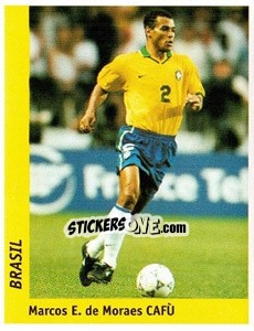 Sticker Marcos E. De Moraes Cafu - World Cup France 98 n. 21 - Ds