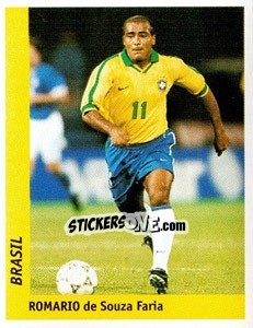 Sticker Romario De Souza Faria - World Cup France 98 n. 32 - Ds
