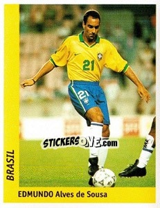Sticker Edmundo Alves de Sousa - World Cup France 98 - Ds