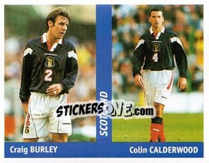 Sticker Craig Burley / Colin Calderwood - World Cup France 98 n. 36 - Ds