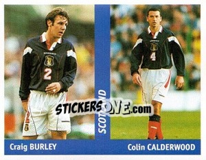 Cromo Craig Burley / Colin Calderwood - World Cup France 98 - Ds