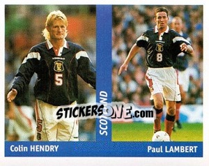 Sticker Colin Hendry / Paul Lambert - World Cup France 98 n. 37 - Ds