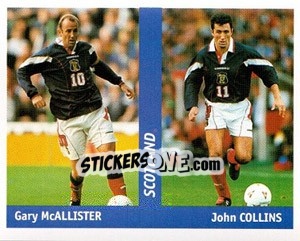 Sticker Gary Mcallister / John Collins - World Cup France 98 n. 38 - Ds