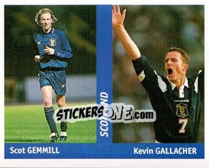 Cromo Scot Gemmill / Kevin Gallacher - World Cup France 98 - Ds