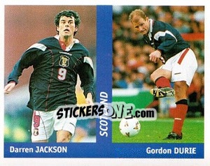 Sticker Daren Jackson / Gordon Durie - World Cup France 98 n. 40 - Ds