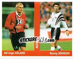 Sticker Alf-Inge Haland / Ronny Johnsen - World Cup France 98 n. 42 - Ds