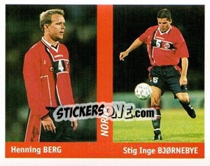 Sticker Henning Berg / Stig Inge Bjornebye - World Cup France 98 - Ds