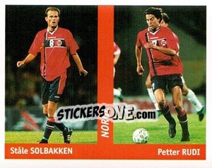 Sticker Stale Solbakken / petter Rudi - World Cup France 98 n. 45 - Ds