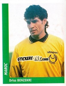 Sticker Driss Benzekri - World Cup France 98 n. 49 - Ds