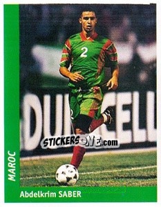 Sticker Abdelkrim Saber - World Cup France 98 n. 51 - Ds