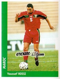 Sticker Youssef Rossi - World Cup France 98 - Ds