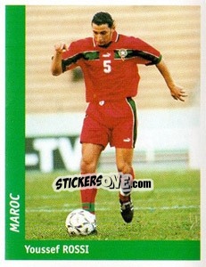 Sticker Youssef Rossi - World Cup France 98 n. 52 - Ds
