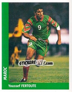 Cromo Youssef Fertoute - World Cup France 98 - Ds