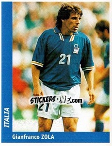 Sticker Gianfranco Zola - World Cup France 98 - Ds