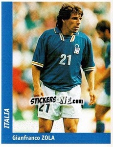 Sticker Gianfranco Zola - World Cup France 98 n. 72 - Ds