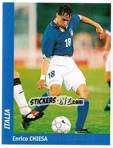 Sticker Enrico Chiesa - World Cup France 98 n. 74 - Ds