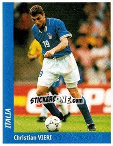 Sticker Christian Vieri - World Cup France 98 - Ds
