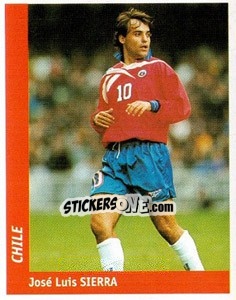 Cromo Jose Luis Sierra - World Cup France 98 - Ds