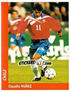 Sticker Claudio Nunez - World Cup France 98 - Ds