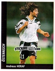 Sticker Andreas Heraf - World Cup France 98 - Ds