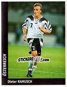 Sticker Dieter Ramusch - World Cup France 98 - Ds