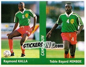 Cromo Raymond Kalla / tobie Bayard Mimboe - World Cup France 98 - Ds
