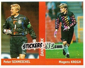 Sticker Peter Schmeichel / Mogens Krogh - World Cup France 98 n. 115 - Ds