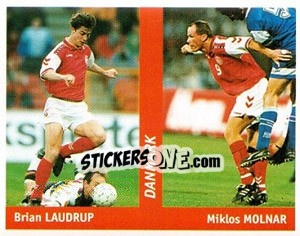Sticker Brian Laudrup / Miklos Molnar - World Cup France 98 - Ds