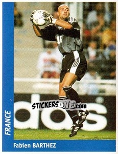 Sticker Fabien Barthez - World Cup France 98 n. 122 - Ds