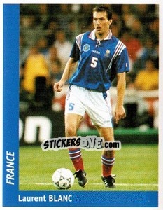 Sticker Laurent Blanc - World Cup France 98 n. 124 - Ds
