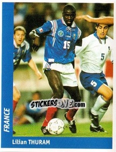 Sticker Lilian Thuram - World Cup France 98 n. 125 - Ds