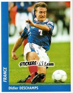 Sticker Didier Deschamps - World Cup France 98 n. 129 - Ds