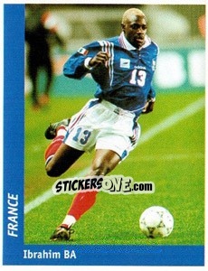 Sticker Ibrahim Ba - World Cup France 98 - Ds
