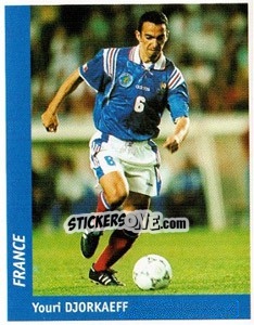 Sticker Youri Djorkaeff - World Cup France 98 - Ds