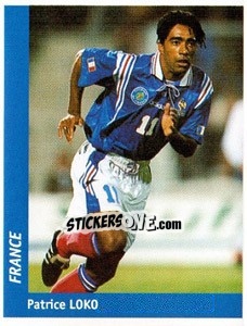 Sticker Patrice Loko - World Cup France 98 n. 136 - Ds