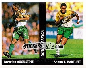 Sticker Brendan Augustine / Shaun T.Bartlett - World Cup France 98 n. 143 - Ds