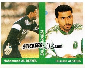 Sticker Mohammed Al Deayea / hussain Alsadig - World Cup France 98 n. 144 - Ds