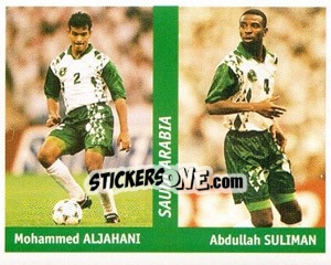 Sticker Mohammed Aljahani / abdullah Suliman - World Cup France 98 - Ds
