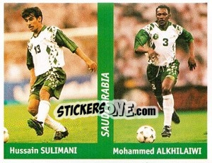 Sticker Hussain Sulimani / Mohammed Alkhilaiwi - World Cup France 98 - Ds