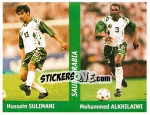 Sticker Hussain Sulimani / Mohammed Alkhilaiwi - World Cup France 98 n. 146 - Ds