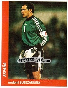 Sticker Andoni Zubizarreta - World Cup France 98 - Ds