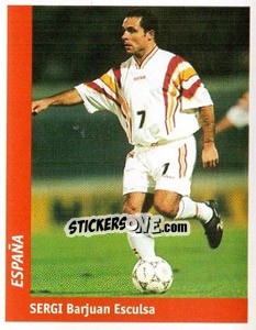 Sticker Sergi Barjuan Esculsa - World Cup France 98 - Ds