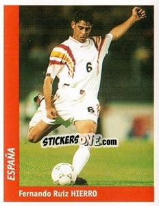 Cromo Fernando Ruiz Hierro - World Cup France 98 - Ds